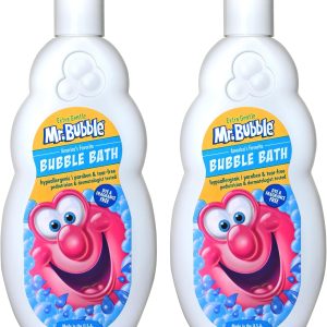 Mr. Bubble Extra Gentle Bubble Bath - Hypoallergenic, Tear Free Bubble Bath Solution Perfect for Sensitive Skin (Pack of 2 Bottles, 16 fl oz Each)