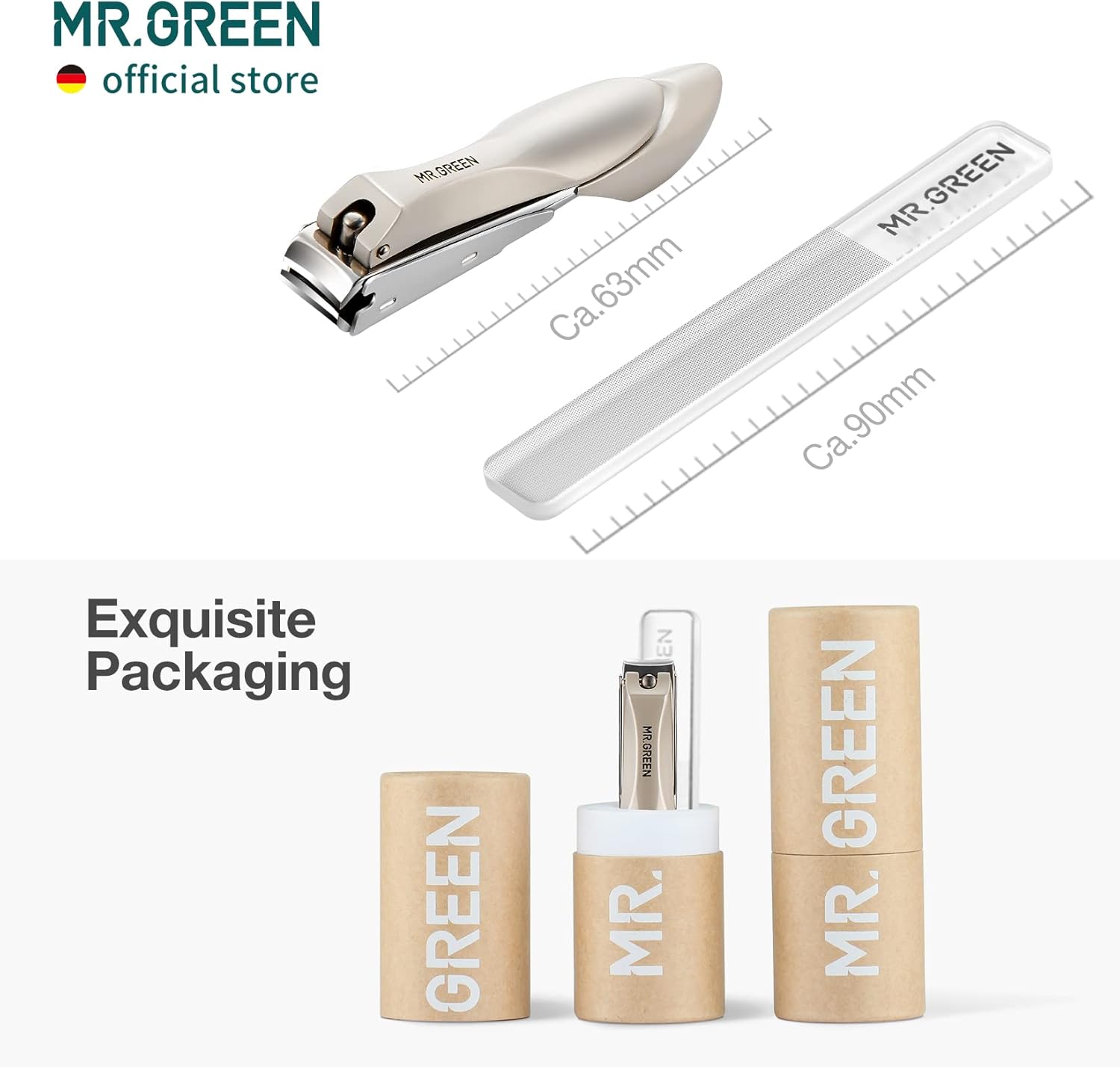 MR.GREEN Baby Safety Nail Clippers Nail Care Clippers Fingernail Cutter Newborn Baby Convenient Nail File Manicure Tools (Baby Nail Clipper+Nano Glass File) - Image 7