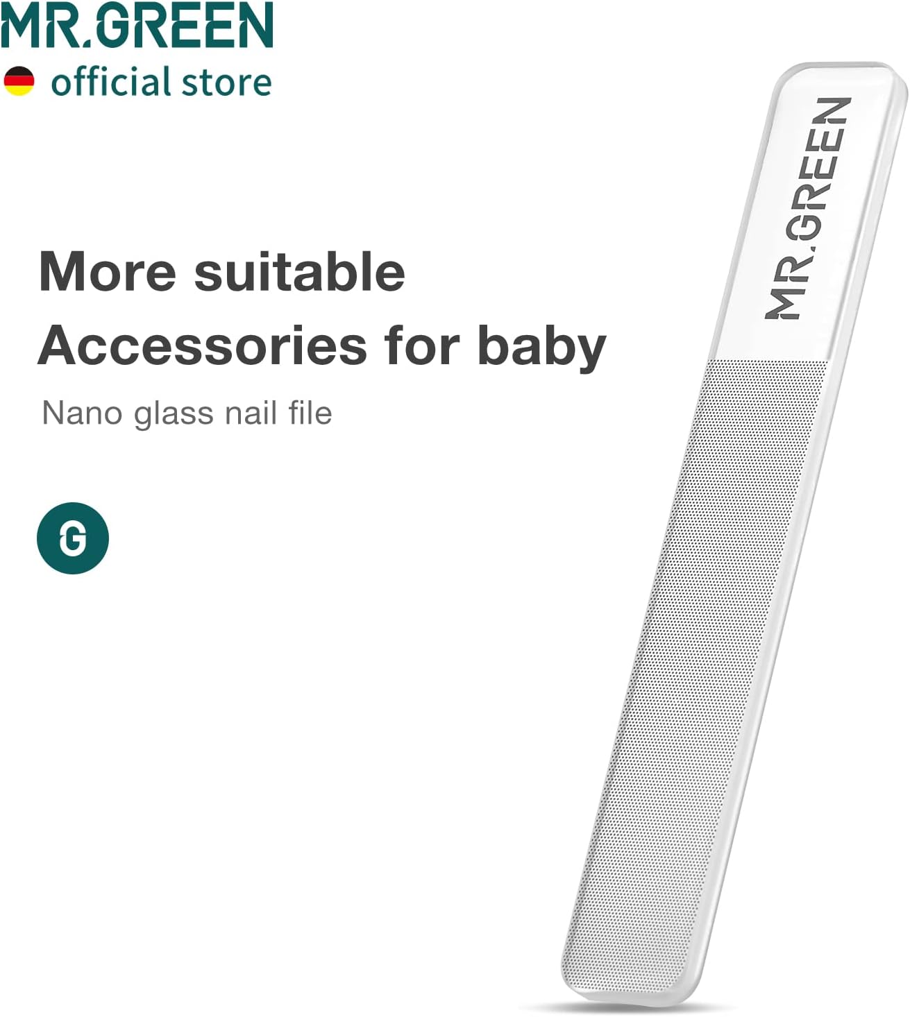MR.GREEN Baby Safety Nail Clippers Nail Care Clippers Fingernail Cutter Newborn Baby Convenient Nail File Manicure Tools (Baby Nail Clipper+Nano Glass File) - Image 6