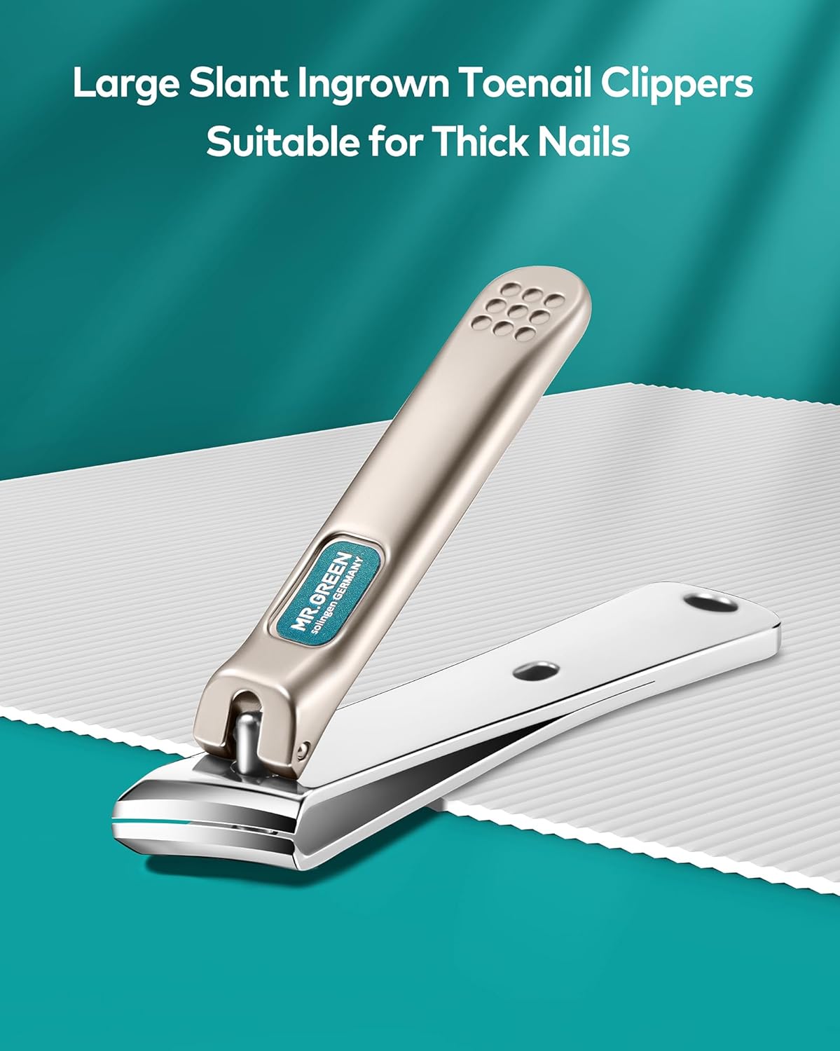 MR.GREEN Ingrown Nail Clippers, Slanted Curved Blade Nail Clippers for Ingrown Nails, Toenail Clippers for Thick Nails, Medical Grade Stainless Steel Professional fingernail Clippers For Men And Women - Image 2