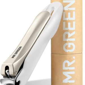 MR.GREEN Nail Clippers Anti Splash Fingernail Cutter Stainless Steel Manicure Tools Nail Scissors Detachable Design Nail Trimmer (Medium)