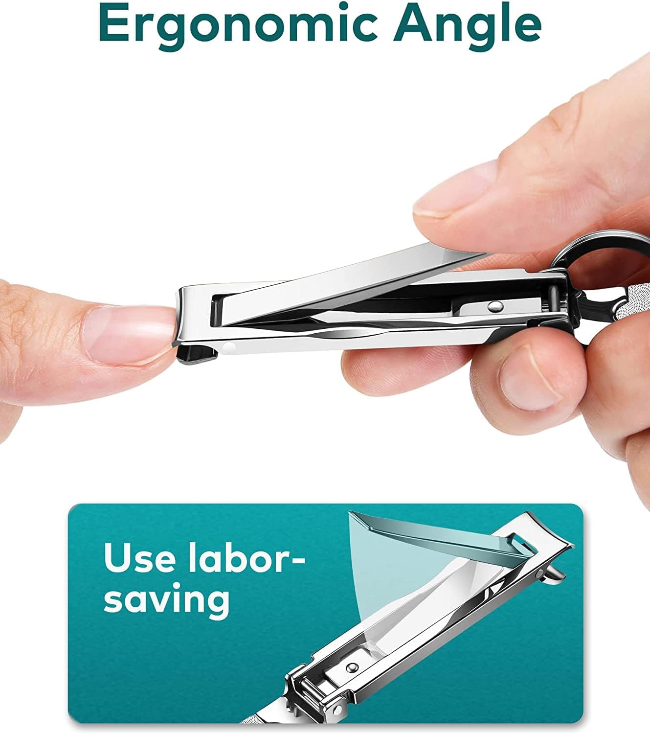 MR.GREEN Portable Nail ClippersMedical Grade Stainless Steel Foldable Nail Cutter Ultra Slim Travel Design - Image 5