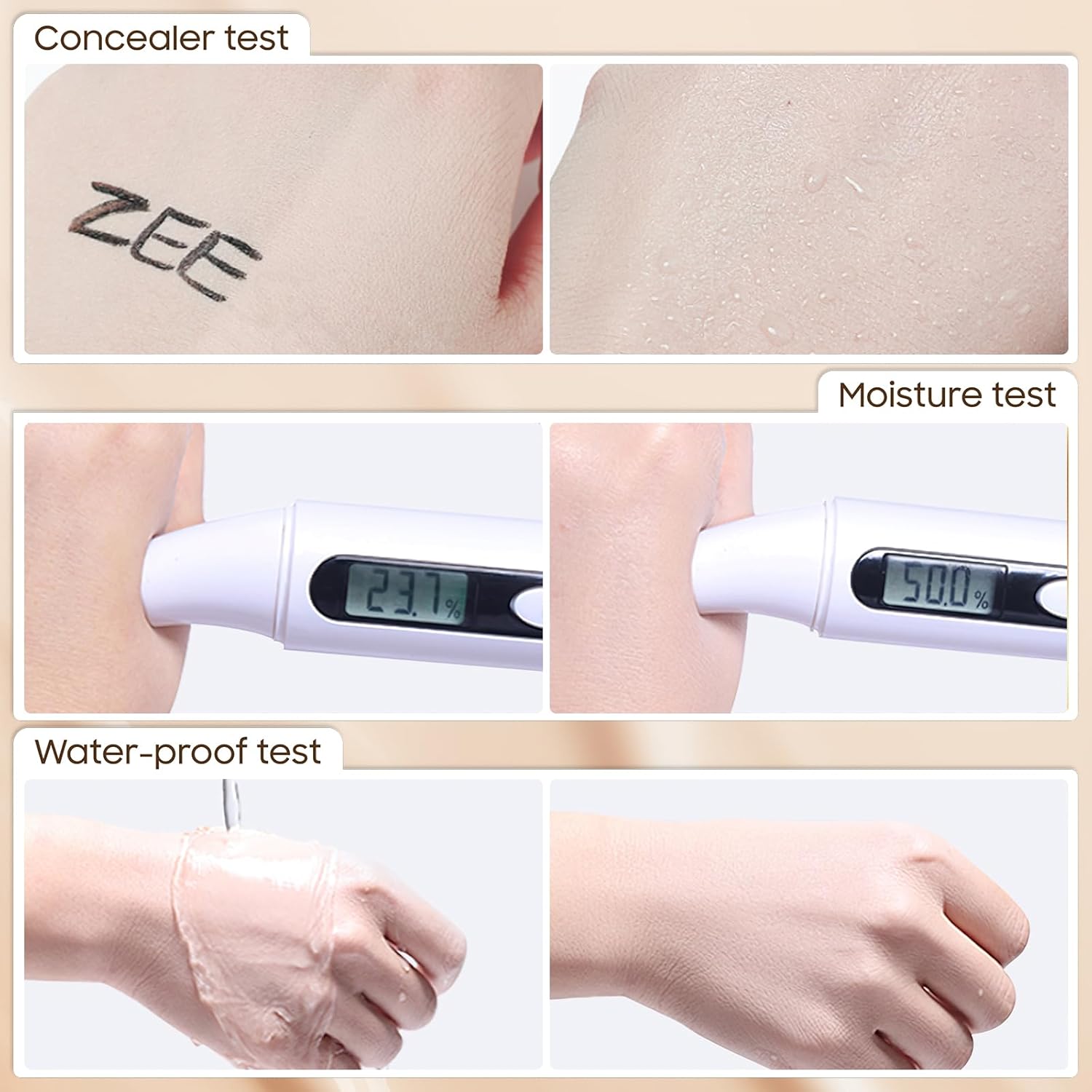 Mushroom Head Air Cushion CC Cream - BB Cream Foundation Makeup Moisturizing Concealer Long Lasting Waterproof With Powder Puff, Even Skin Tone (Natural, Pack of 1) - Image 6
