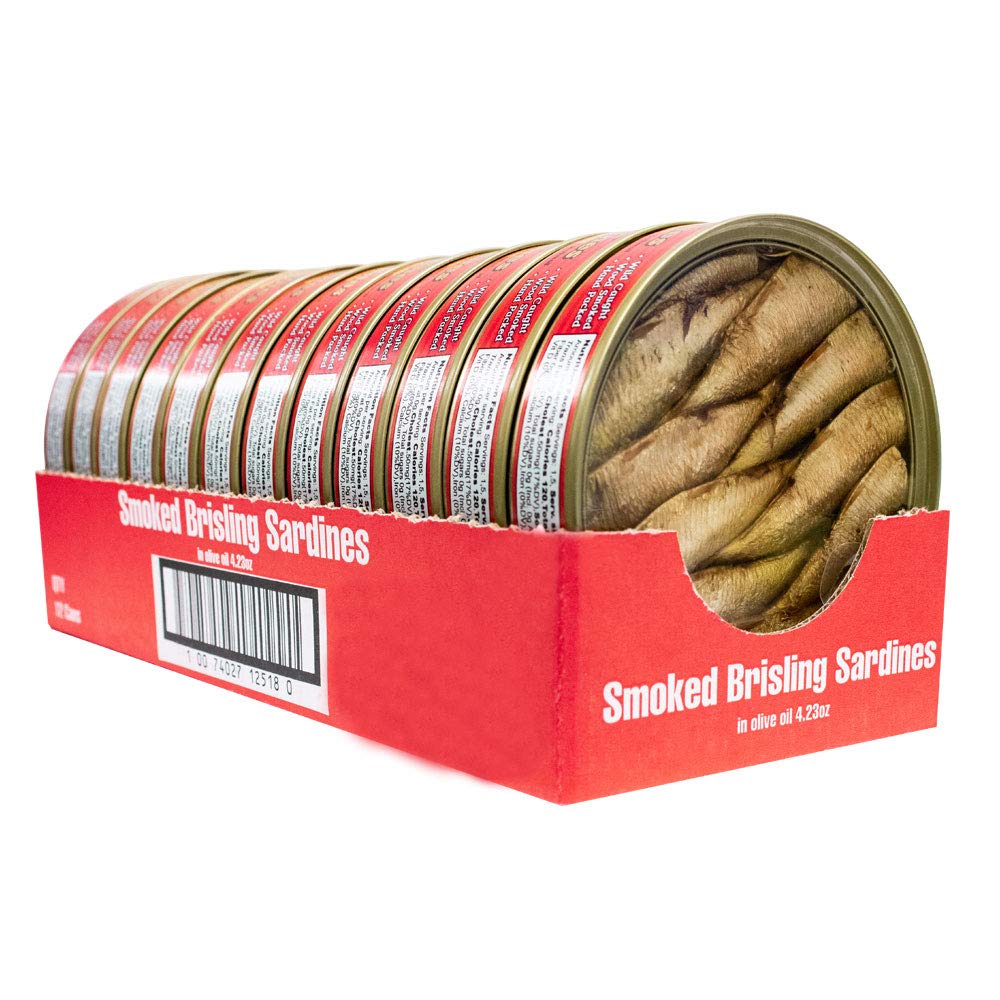MW Polar Brisling Sardines, Smoked In Olive Oil, 4.23 Oz - Pack of 12 - Image 5