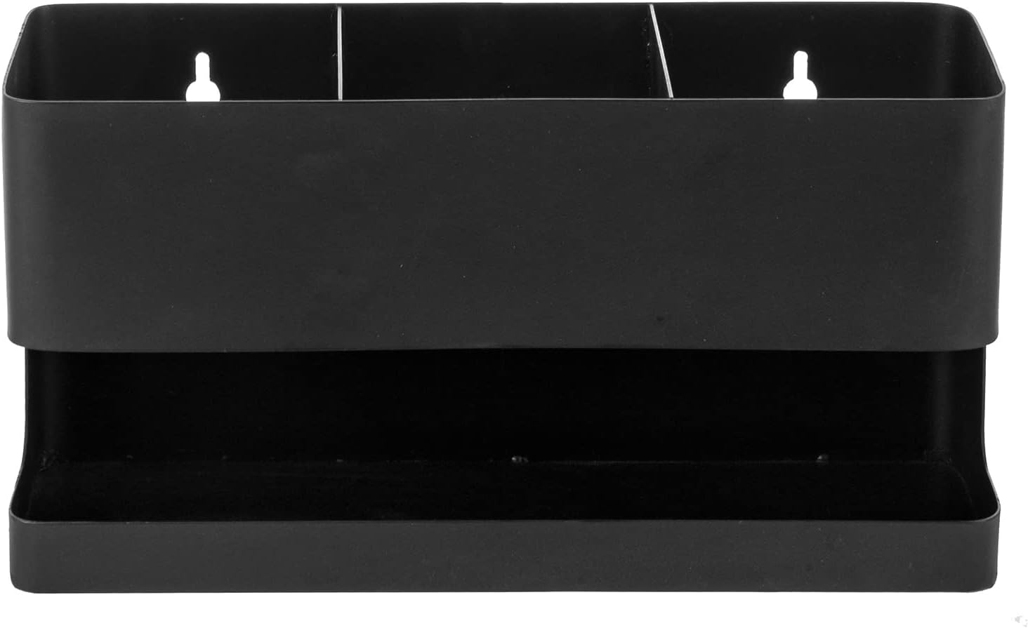 Black 3-in-1 Metal Hair Tool Organizer for Wall Mounting Hair Dryers Curling Irons Straighteners Brushes - Image 5