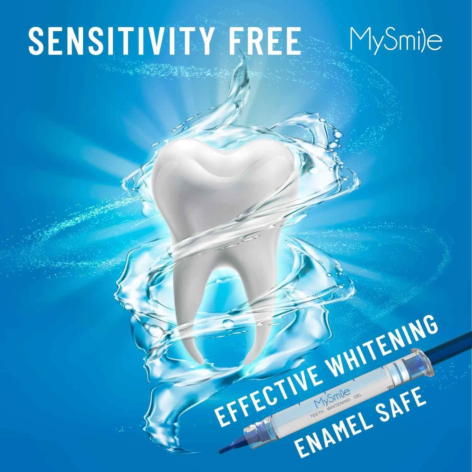 MySmile Teeth Whitening Kit with LED Light, 10 Min Non-Sensitive Fast Teeth Whitener with 3 Carbamide Peroxide Whitening Gel, Helps to Remove Stains from Coffee, Smoking, Wines, Soda, Food - Image 5