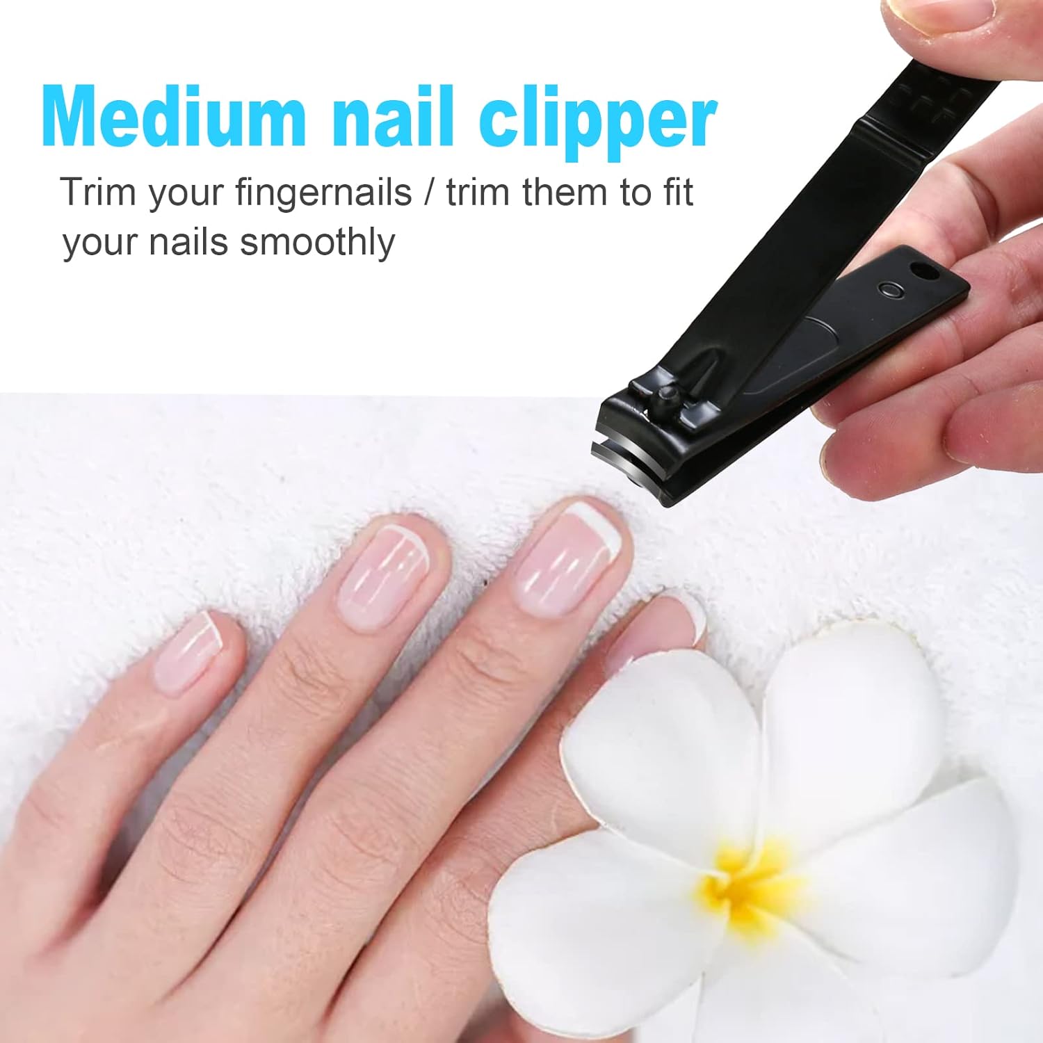 Nail Clipper Set, 4 PCS Ultra Sharp Nail Clippers for Men, Women, Adults Toenail Fingernail Clippers, Stainless Steel Nail Cutter & File, Black - Image 4