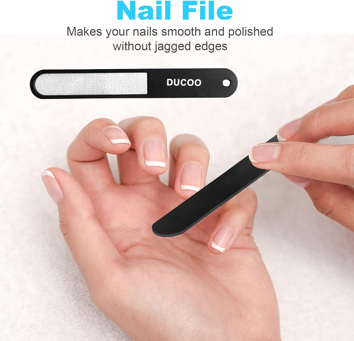 Nail Clipper Set, 4 PCS Ultra Sharp Nail Clippers for Men, Women, Adults Toenail Fingernail Clippers, Stainless Steel Nail Cutter & File, Black - Image 7