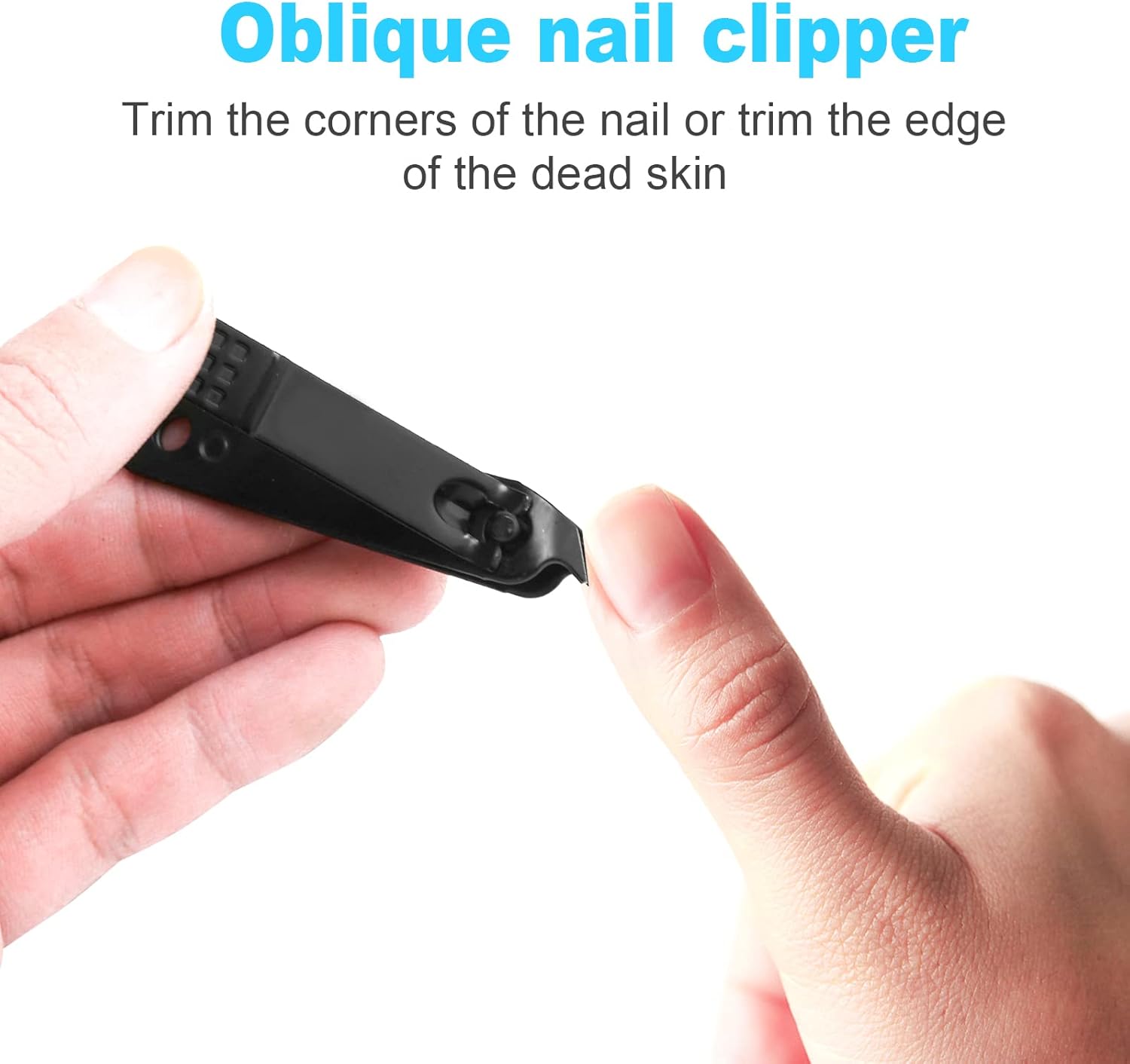 Nail Clipper Set, 4 PCS Ultra Sharp Nail Clippers for Men, Women, Adults Toenail Fingernail Clippers, Stainless Steel Nail Cutter & File, Black - Image 6