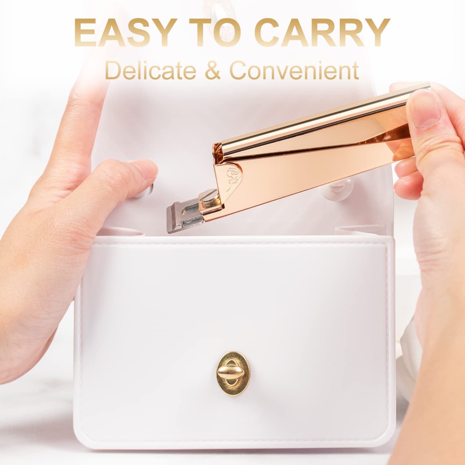 Nail Clippers for Acrylic Nails, Gold Premium Stainless Steel Fake False Acrylic Nail Cutter, Sharp Blade Nail Manicure Nail Tips Clipper for Salon Home DIY Nail Art Beauty Design by GA&EN - Image 4