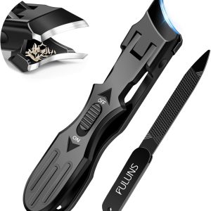 Nail Clippers for Men Thick Nails, Sharp Slanted Curved Toenail Clippers for Seniors Ingrown Nails with Safety Lock Finger Nail Clippers Long Handle Nail Cutter for Women Adult