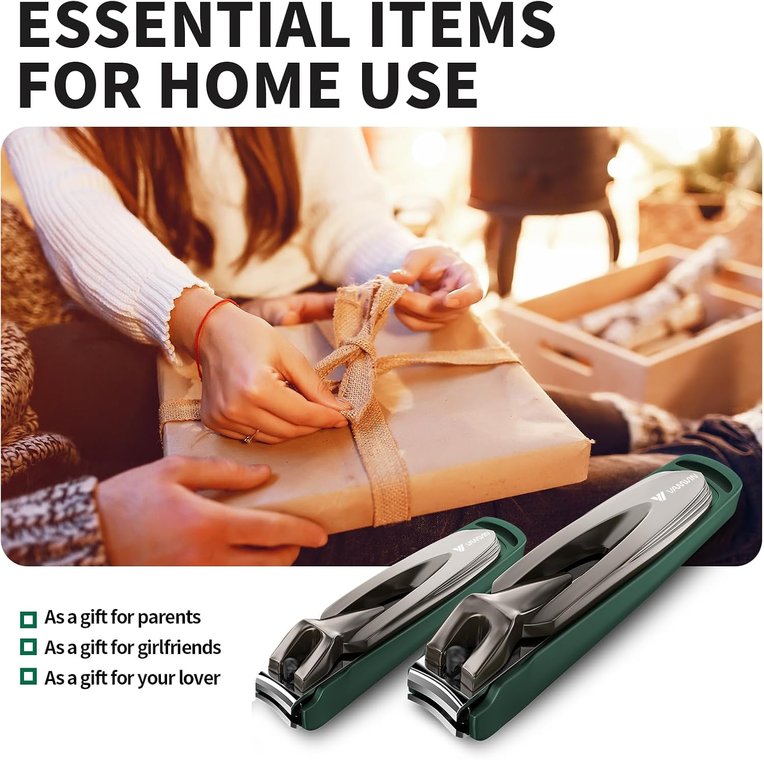 Nail Clippers for Men with Catcher, 2-Pack Large & Small Anti-Splash Nail Clippers for Fingernails & Toenails, Sharp Stainless Steel Heavy-Duty Self-Collecting Nail Cutter for Men Women - Image 7
