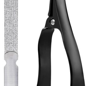 Nail Clippers for Seniors Fingernail and Toenails, 360° Rotating Head Ergonomic Long Handle Premium Steel Nail Trimmer for Men Women