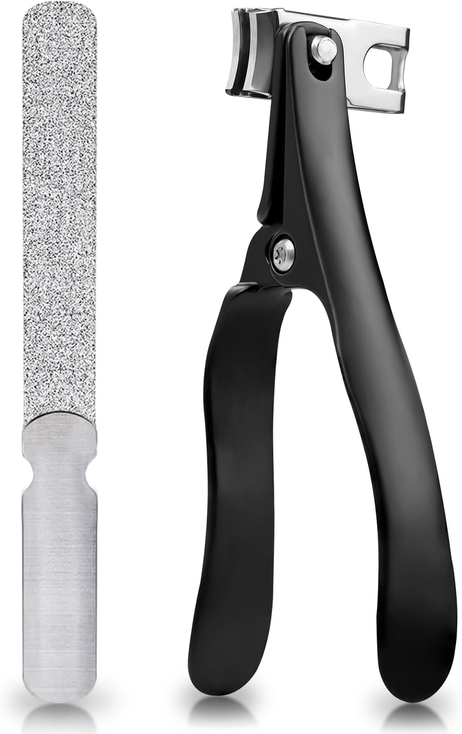 Nail Clippers for Seniors Fingernail and Toenails, 360° Rotating Head Ergonomic Long Handle Premium Steel Nail Trimmer for Men Women
