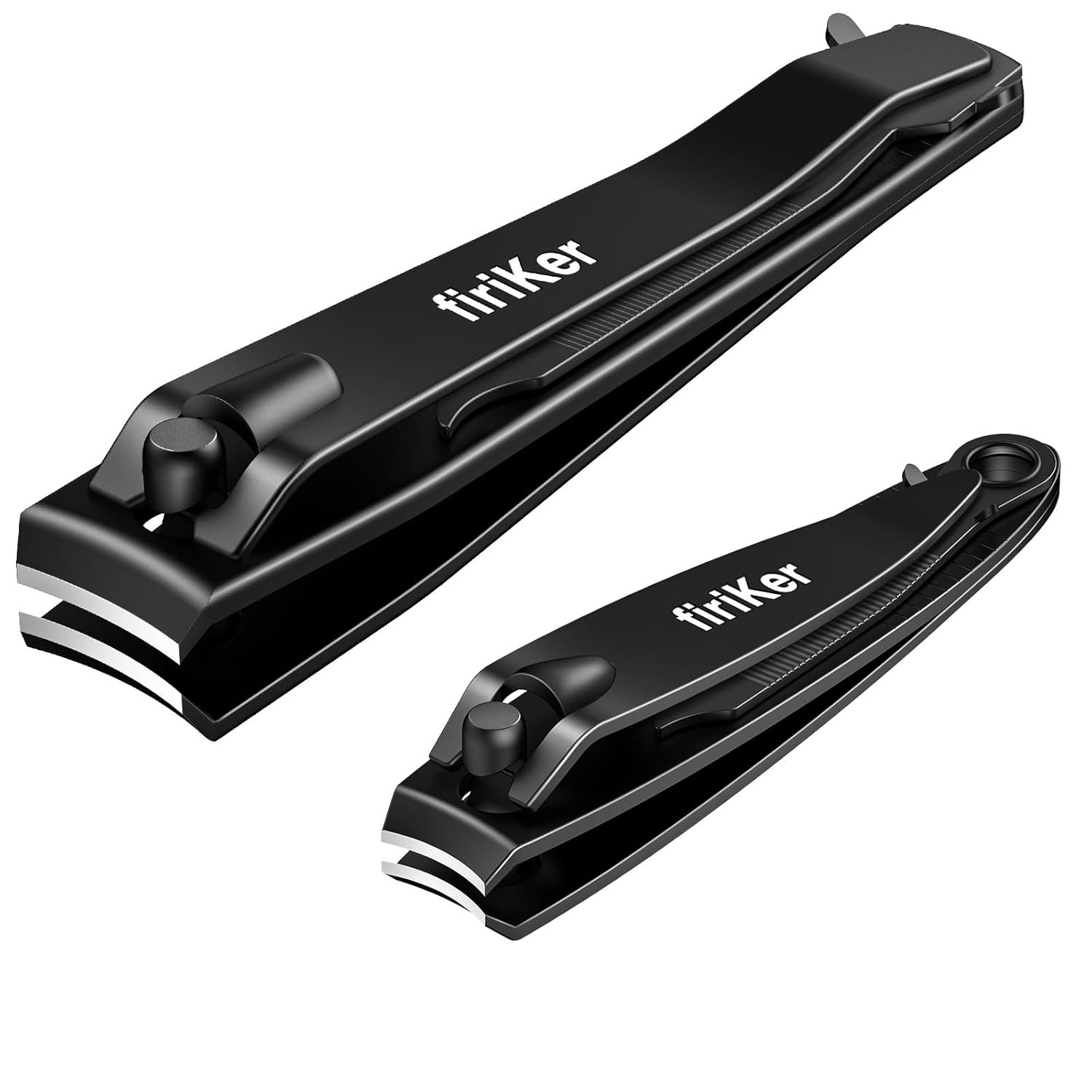 Nail Clippers Set, Heavy Duty Black Matte Stainless Steel nail Clipper with Nail File,Fingernail and Toenail Clipper Cutters, Nail Clipper Tools for Men & Women,Christmas Best Gift Tin Case - Image 8