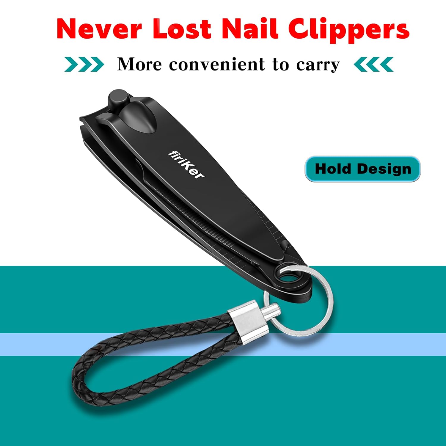 Nail Clippers Set, Heavy Duty Black Matte Stainless Steel nail Clipper with Nail File,Fingernail and Toenail Clipper Cutters, Nail Clipper Tools for Men & Women,Christmas Best Gift Tin Case - Image 7