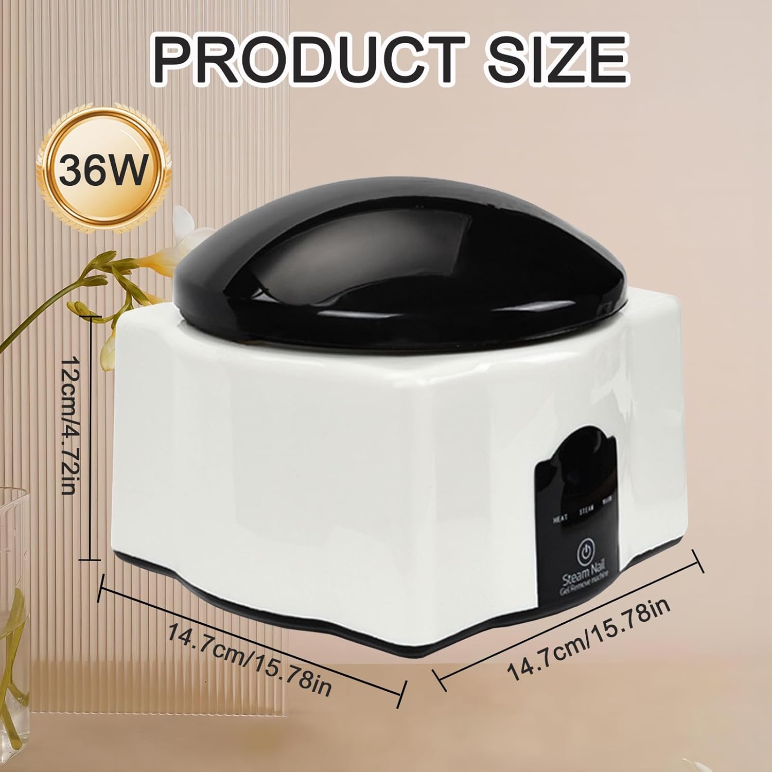 Nail Polish Remover Machine, 36W Portable Automatic Gel Polish Remover Machine UV Nail Polish Remover for Beauty Salon & Home Use - Image 4