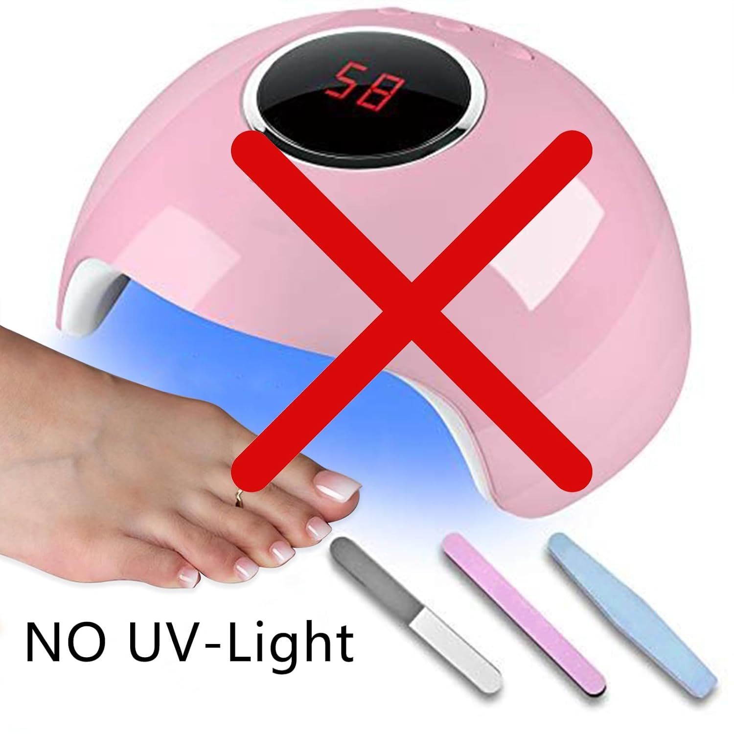 Nail Polish Strips for Toes, No UV Needed, Toe Nail Stickers White French Toenail Gel Nail Strips Pedicure Full Nail Wraps for Women with 1 Wooden Stick, 1 Nail File & 2 Prep Pad - Image 6