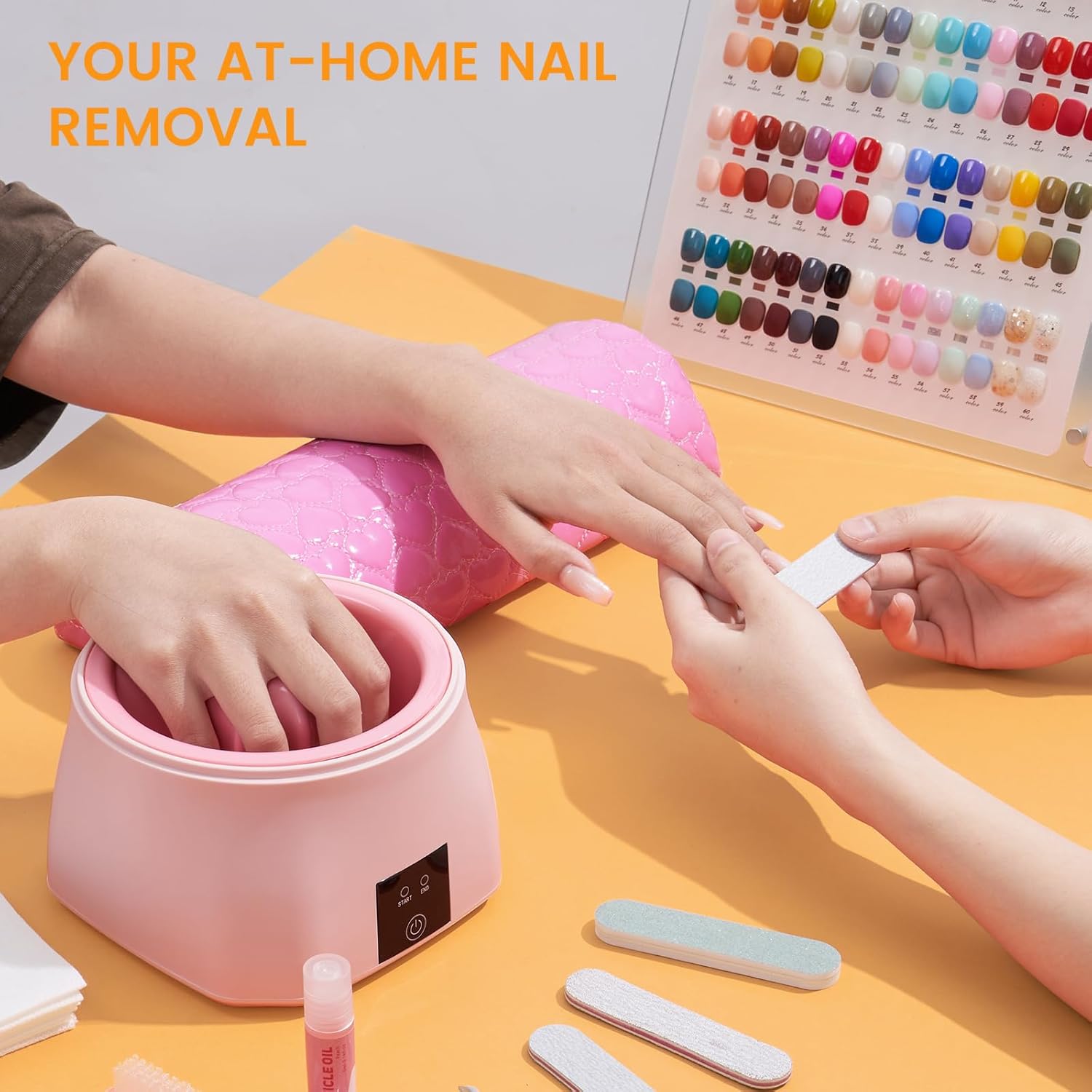 Nail Soaking Bowl Acetone Proof: 50% Faster Heated Electric Manicure Bowls Nail Soaking - Soak off Gel Dip Acrylic Nail Remover Bowl for Salon Home - Image 5