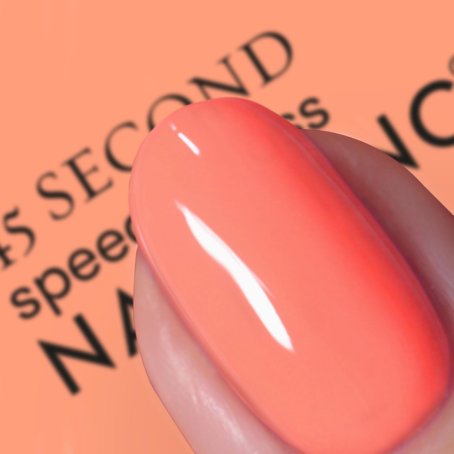 Nails Inc 45 Second Speedy Gloss, Bella, Pastel Coral, Neon, No Chip, Long Lasting, Quick Dry, Air Dry, Professional Manicures & Pedicures, Fingernails & Toenails, Vegan Nail Polish, 0.47 Fl Oz - Image 4