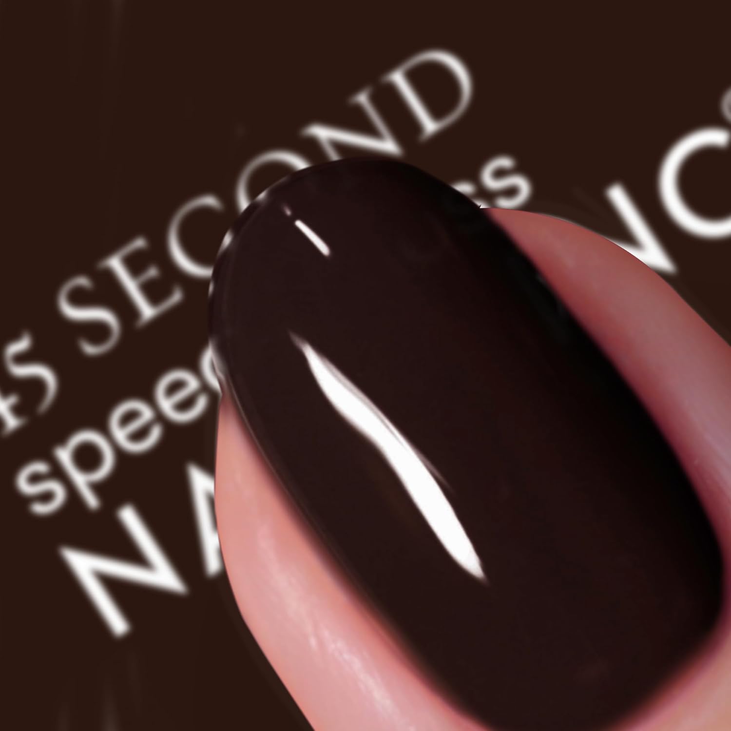 Nails Inc 45 Second Speedy Gloss, Chelsea, Dark Brown, Glossy, No Chip, Long Lasting, Quick Dry, Air Dry, Professional Manicures & Pedicures, Fingernails & Toenails, Vegan Nail Polish, 0.47 Fl Oz - Image 4