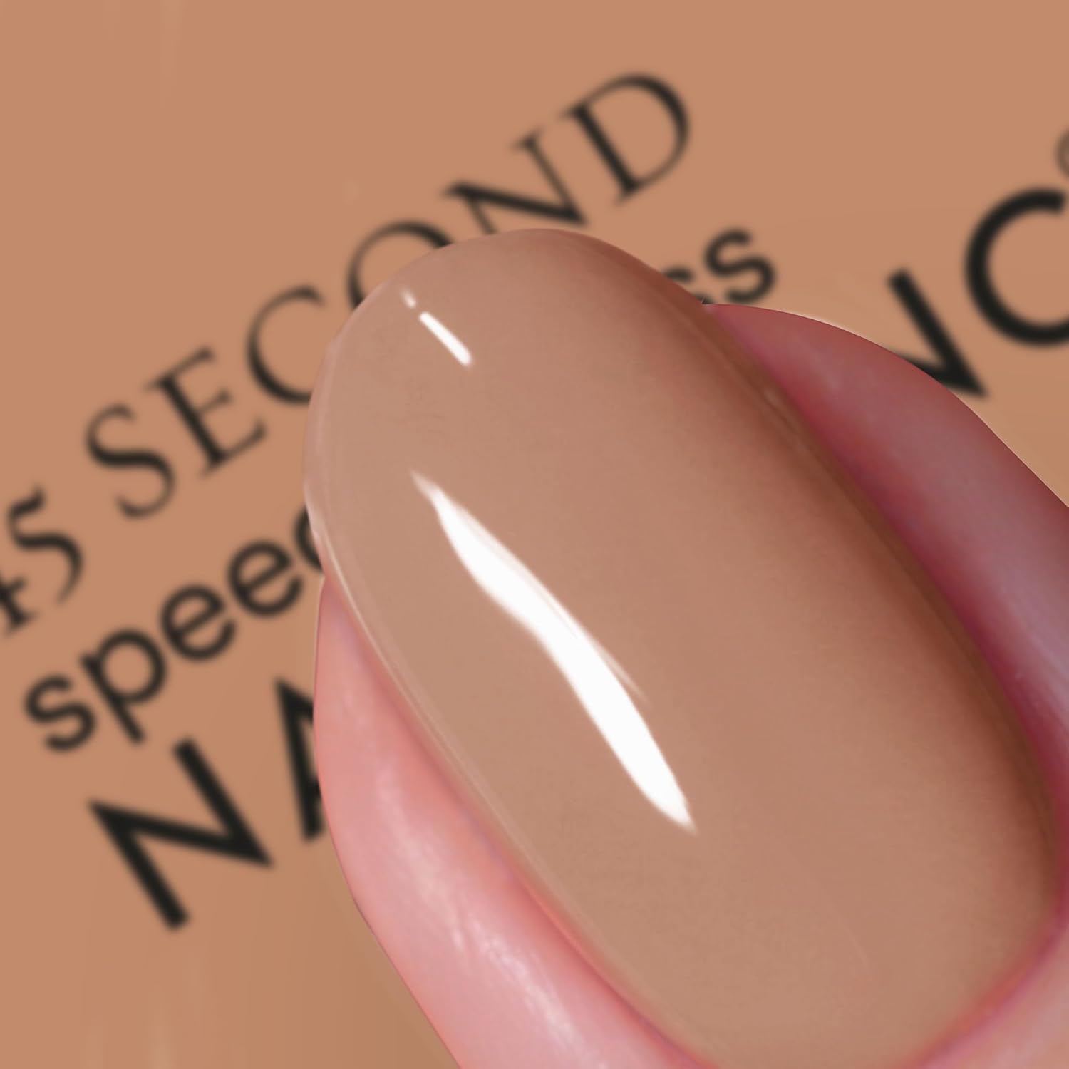 Nails Inc 45 Second Speedy Gloss, Tori, Tan Nude, Glossy, No Chip, Long Lasting, Quick Dry, Air Dry, Professional Manicures & Pedicures, Fingernails & Toenails, Vegan Nail Polish, 0.47 Fl Oz - Image 4