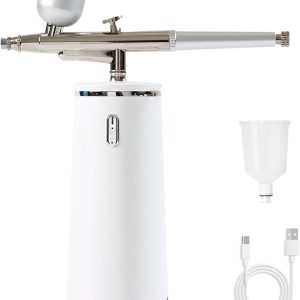 Nano Facial Steamer - Rechargeable & Portable High Pressure Face Oxygen Sprayer Machine, 0.3mm Nozzle Micro Mist Skin Hydrator, Essential Water Infusion Facial Spa Treatment, White