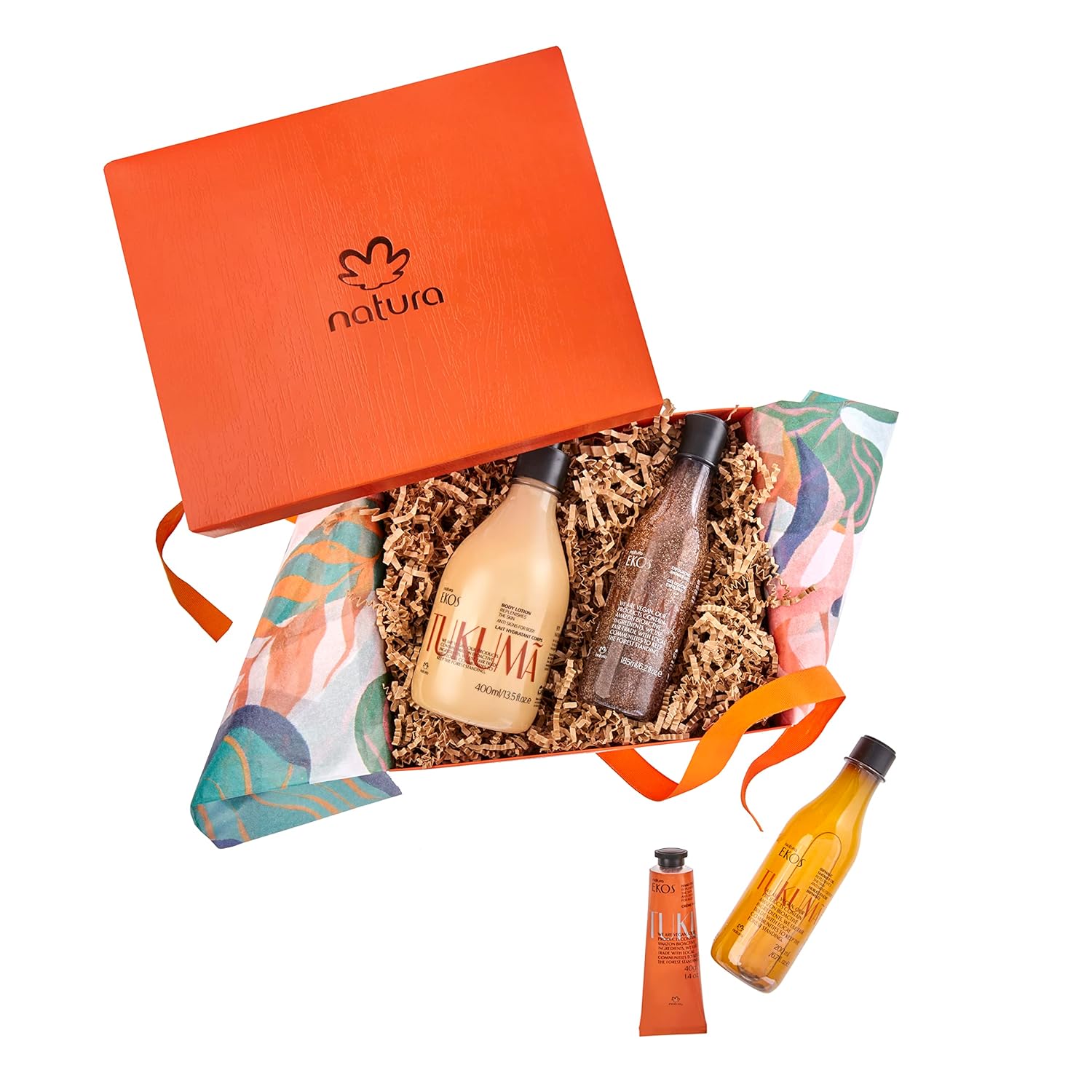 natura - Ekos Tukumã Collection Replenishing Gift Set (4 Products) - Body Lotion, Hand Cream, Shower Oil, and Shower Gel - Gift Box - Vegan Skin Care - Brazilian Beauty Secrets - Self Care & Body Care - Image 7