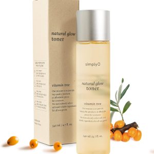 Natural Glow Facial Toner | 83% Sea Buckthorn Extract | Korean Skincare, Vegan, for Sensitive Skin, 4.7 fl oz