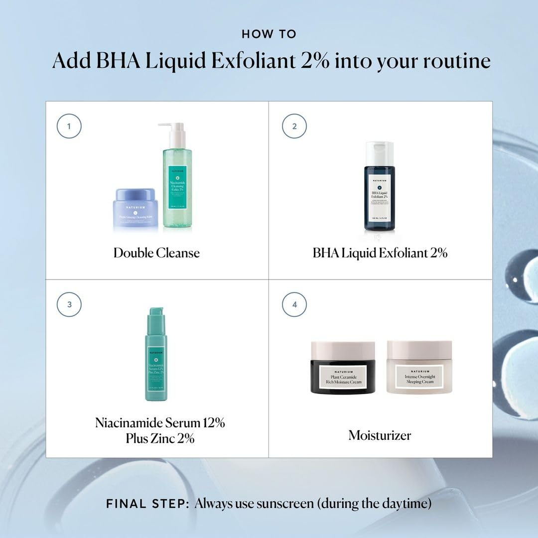 Naturium BHA Liquid Exfoliant 2%, Leave-on Face & Skin Care Exfoliating Pore Treatment, with Salicylic Acid & Bioactive Fruit Acids, Packaging May Vary, 4 oz - Image 6