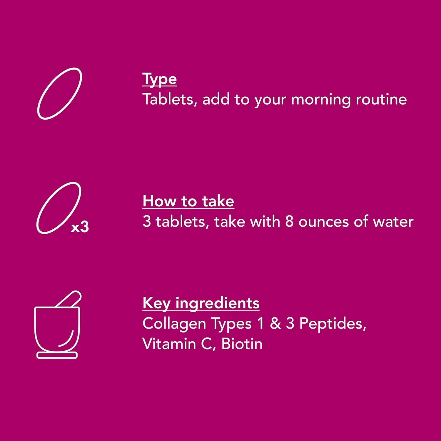 NeoCell Super Collagen With Vitamin C and Biotin, Skin, Hair and Nails Supplement, Includes Antioxidants, Tablet, 270 Count, 1 Bottle - Image 6