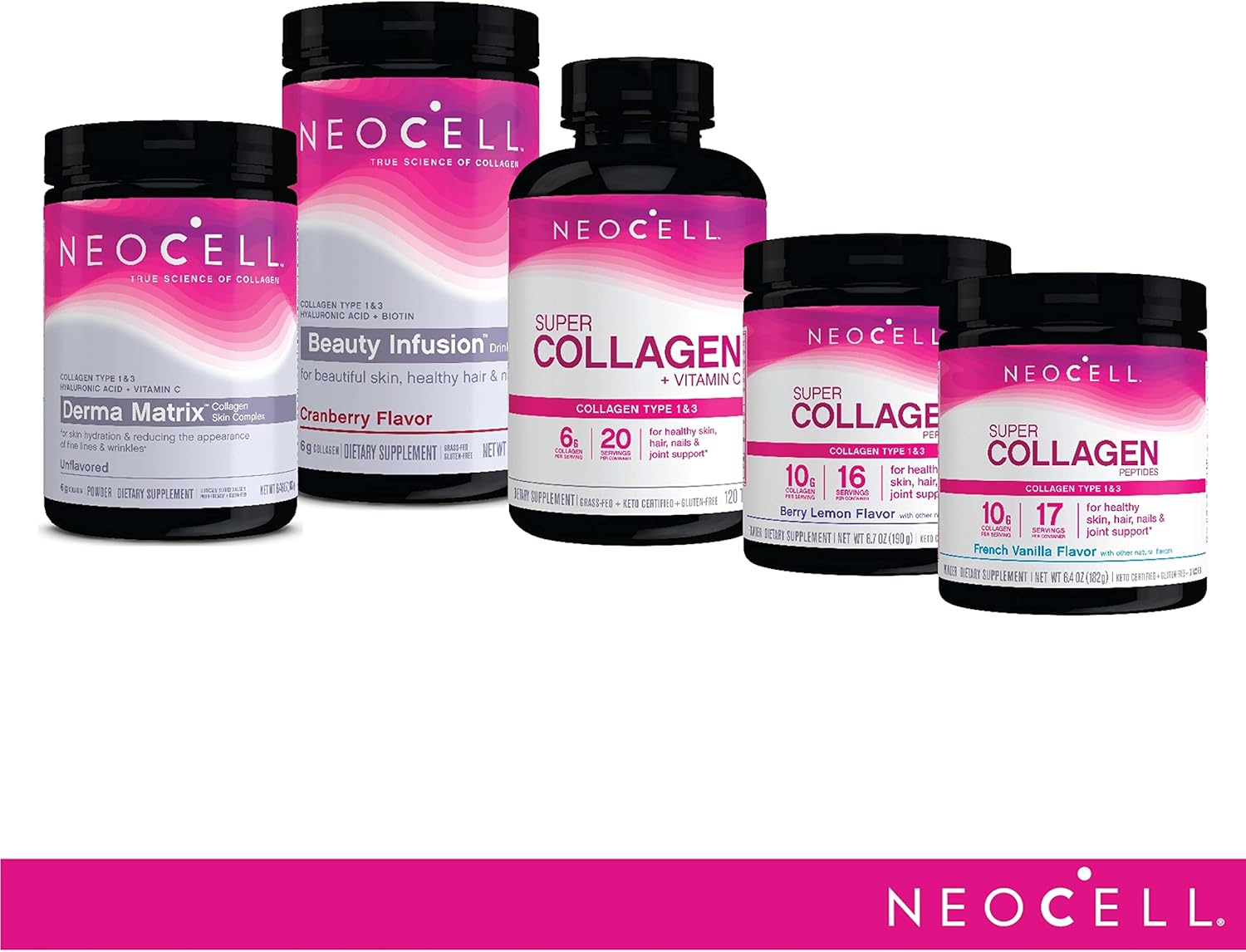 NeoCell Super Collagen With Vitamin C and Biotin, Skin, Hair and Nails Supplement, Includes Antioxidants, Tablet, 270 Count, 1 Bottle - Image 9