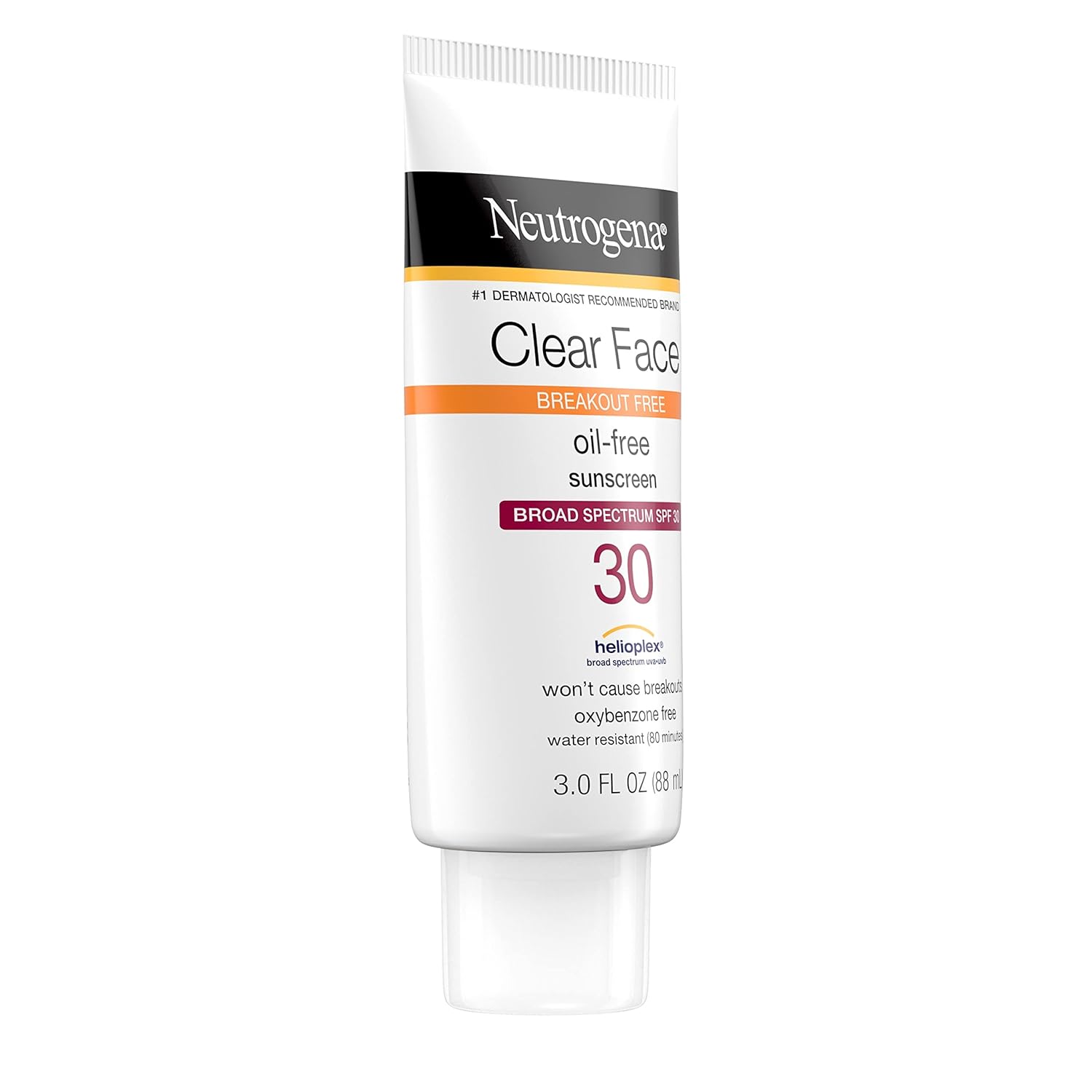 Neutrogena Clear Face Sunscreen Lotion for Acne-Prone Skin, Broad Spectrum SPF 30 Facial Sunscreen for Oily Skin, Fragrance- & Oxybenzone-Free Water Resistant, 3 fl. oz - Image 11