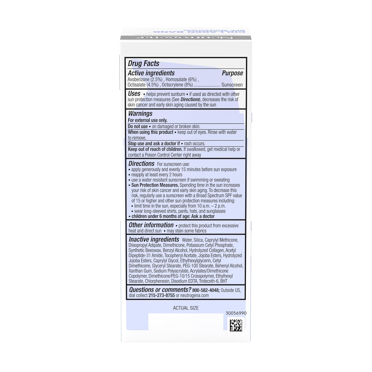 Neutrogena Collagen Bank Face Moisturizer with SPF 30 Sunscreen, Larger Size Anti-Aging Face & Neck Collagen Cream, Micro-Peptide, Support & Defend Skin’s Natural Collagen, 2.7 fl oz - Image 2