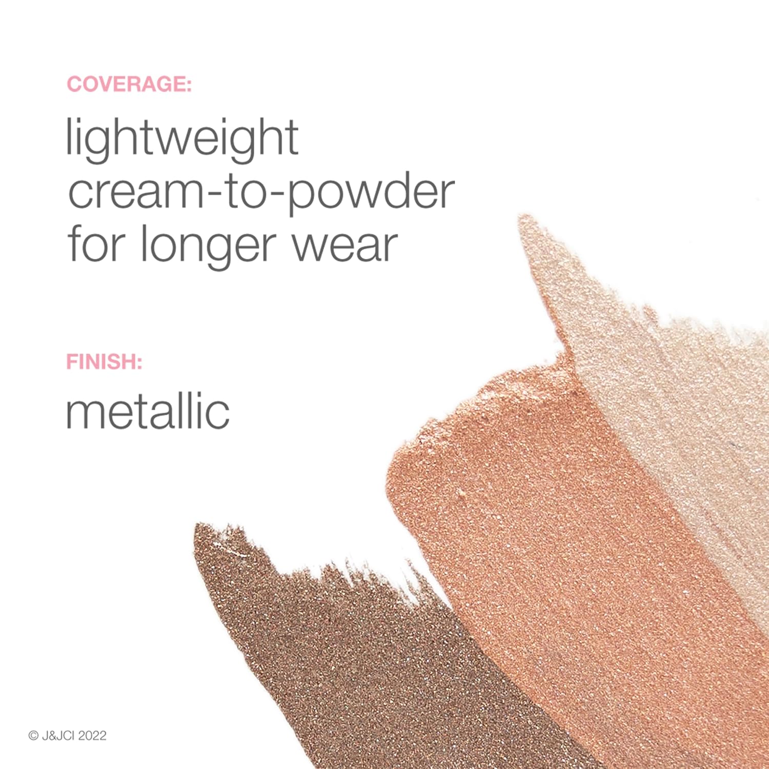 Neutrogena Sensitive Skin Longwearing Metallic Eyeshadow Primer Warm Taupe 0.22 oz - Image 3