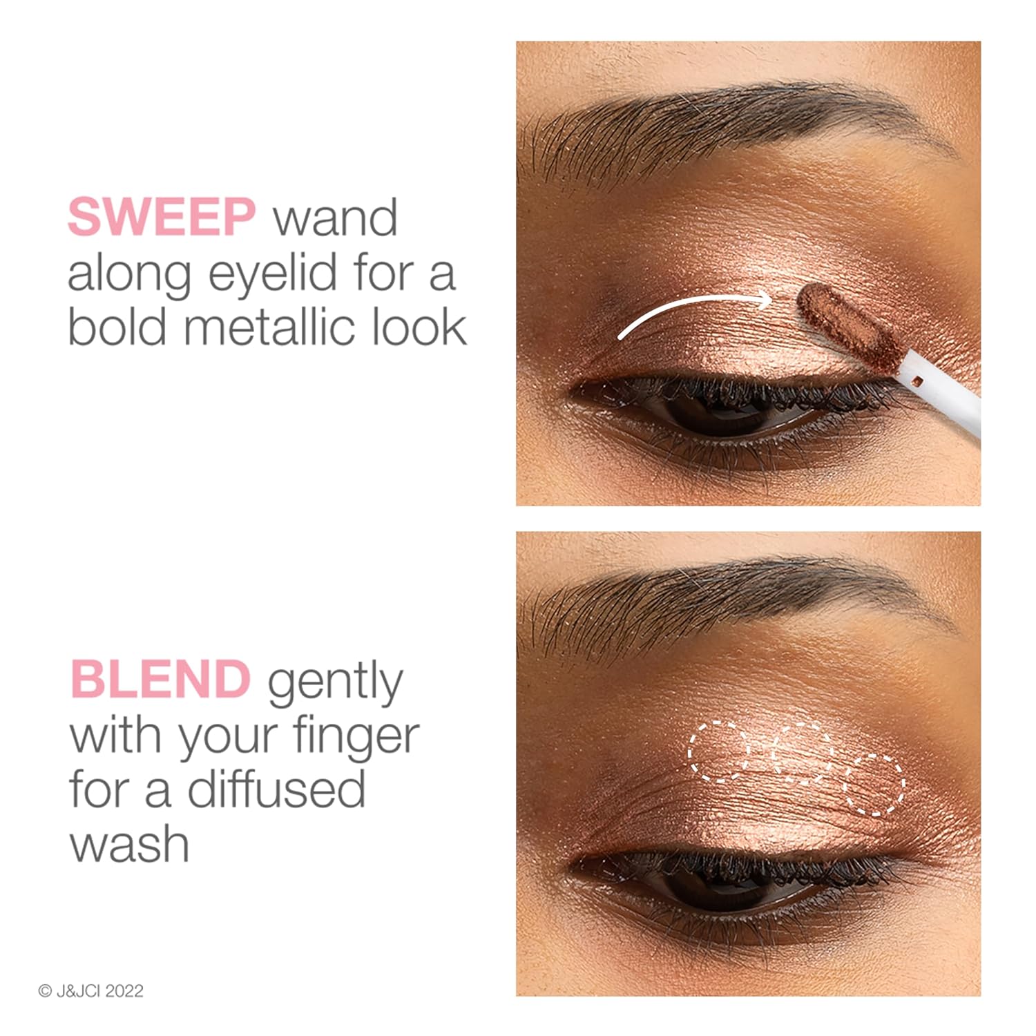 Neutrogena Sensitive Skin Longwearing Metallic Eyeshadow Primer Warm Taupe 0.22 oz - Image 6
