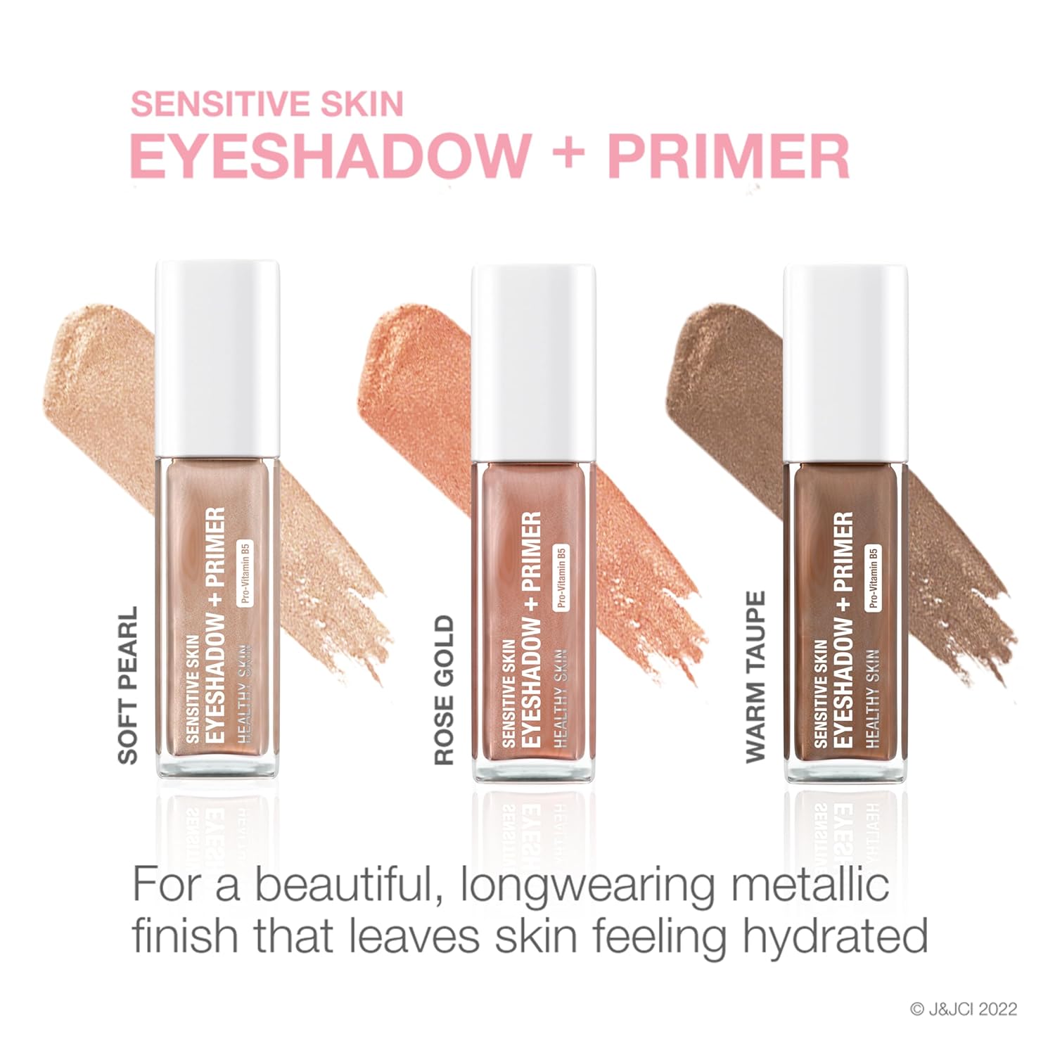 Neutrogena Sensitive Skin Longwearing Metallic Eyeshadow Primer Warm Taupe 0.22 oz - Image 2