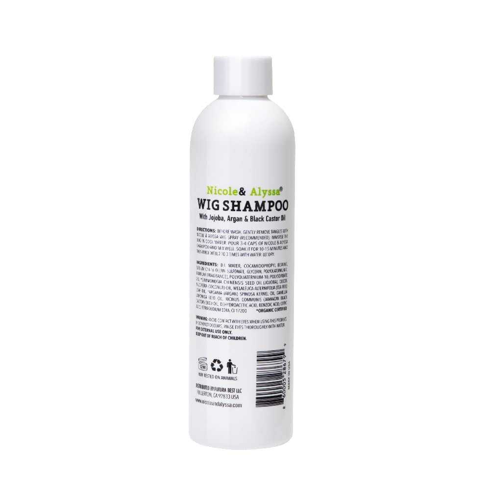 Nicole & Alyssa 8oz Synthetic Hair Wig Shampoo Deep Cleansing Moisturizing Detangling Pack of 1 - Image 3