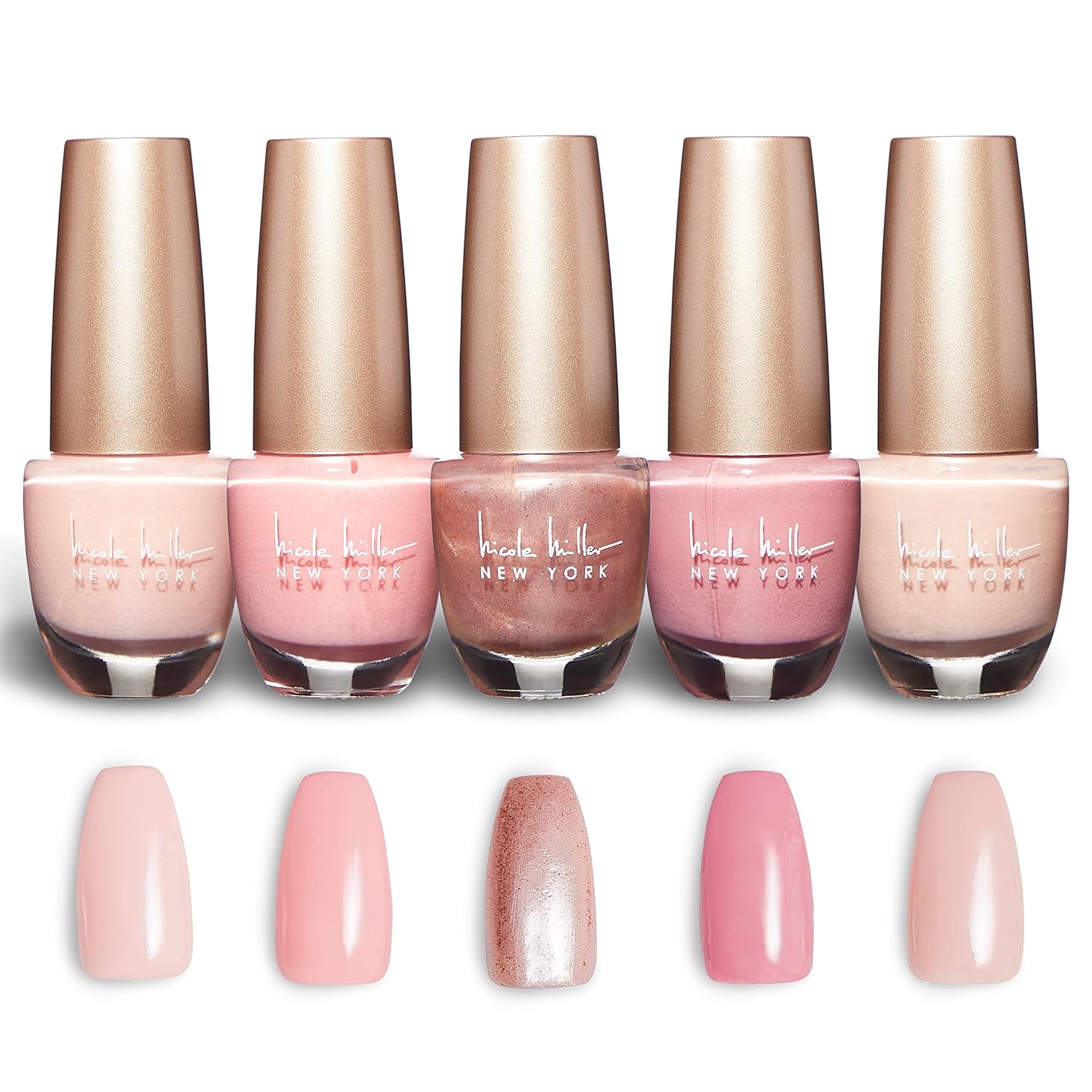 Nicole Miller Nail Polish Collection – Unique Glossy and Shimmery Colors for Women and Girls, Rose Golds - Image 2
