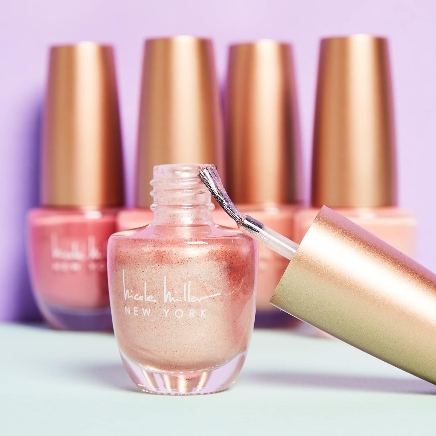 Nicole Miller Nail Polish Collection – Unique Glossy and Shimmery Colors for Women and Girls, Rose Golds - Image 6