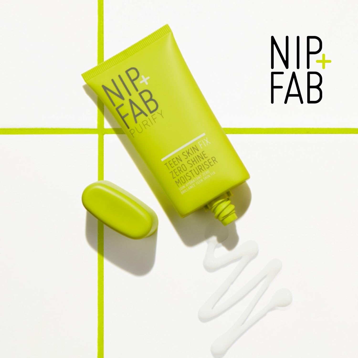 Nip+Fab Teen Skin Fix Zero Shine Face Moisturizer with Niacinamide and Antioxidant Wasabi Extract, Shine Free Mattifying Facial Cream for Oil Control Prevent Breakouts Even Skin Tone, 1.35 Ounce - Image 3
