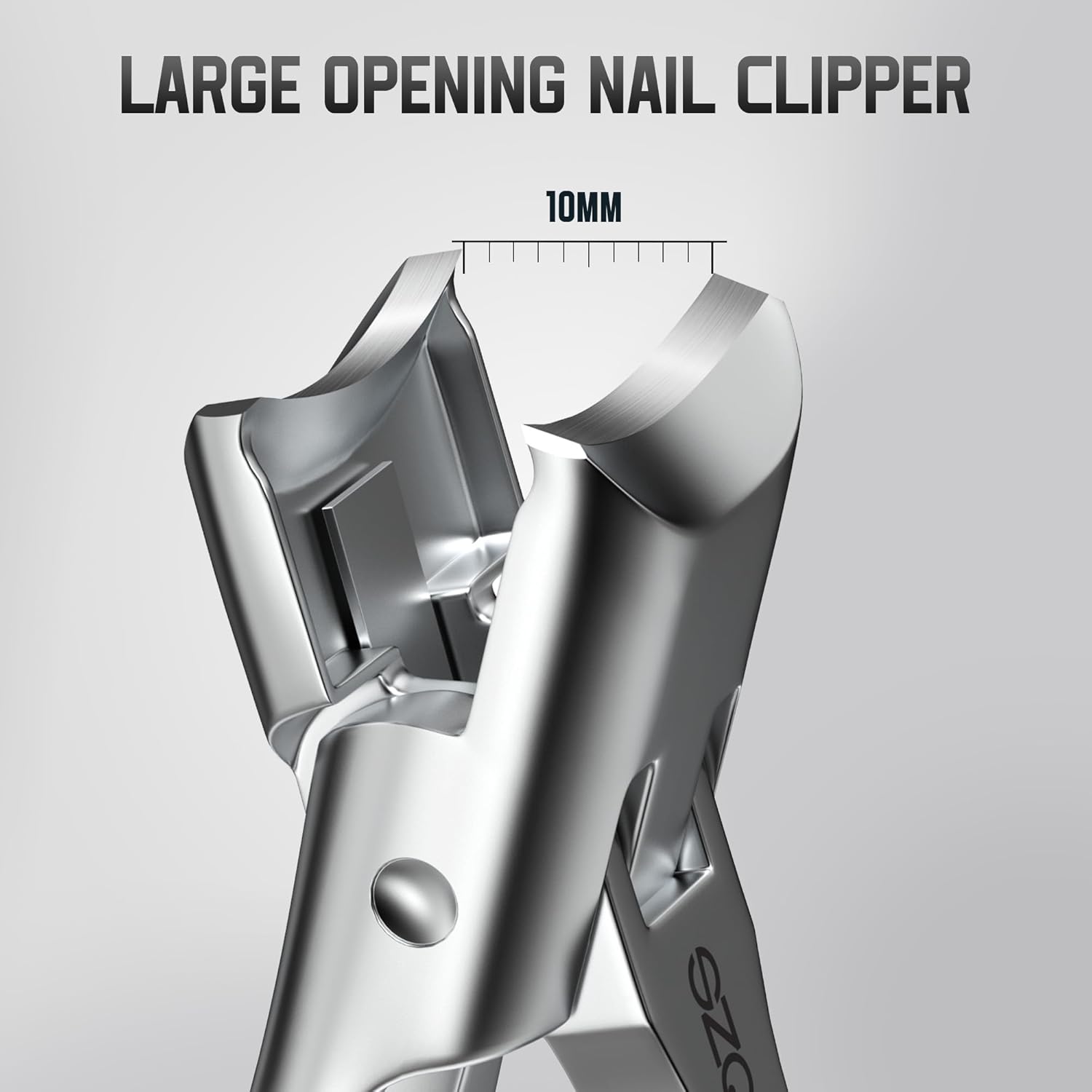 No Splash Design Nail Clippers for Thick Nails,Men,Seniors,Elder,Wide Jaw Opening Nail Cutter,SZQHT–Your Ultimate Grooming Solution for Thick Toenails Toenail Clippers and Stainless Steel Nail Files - Image 2