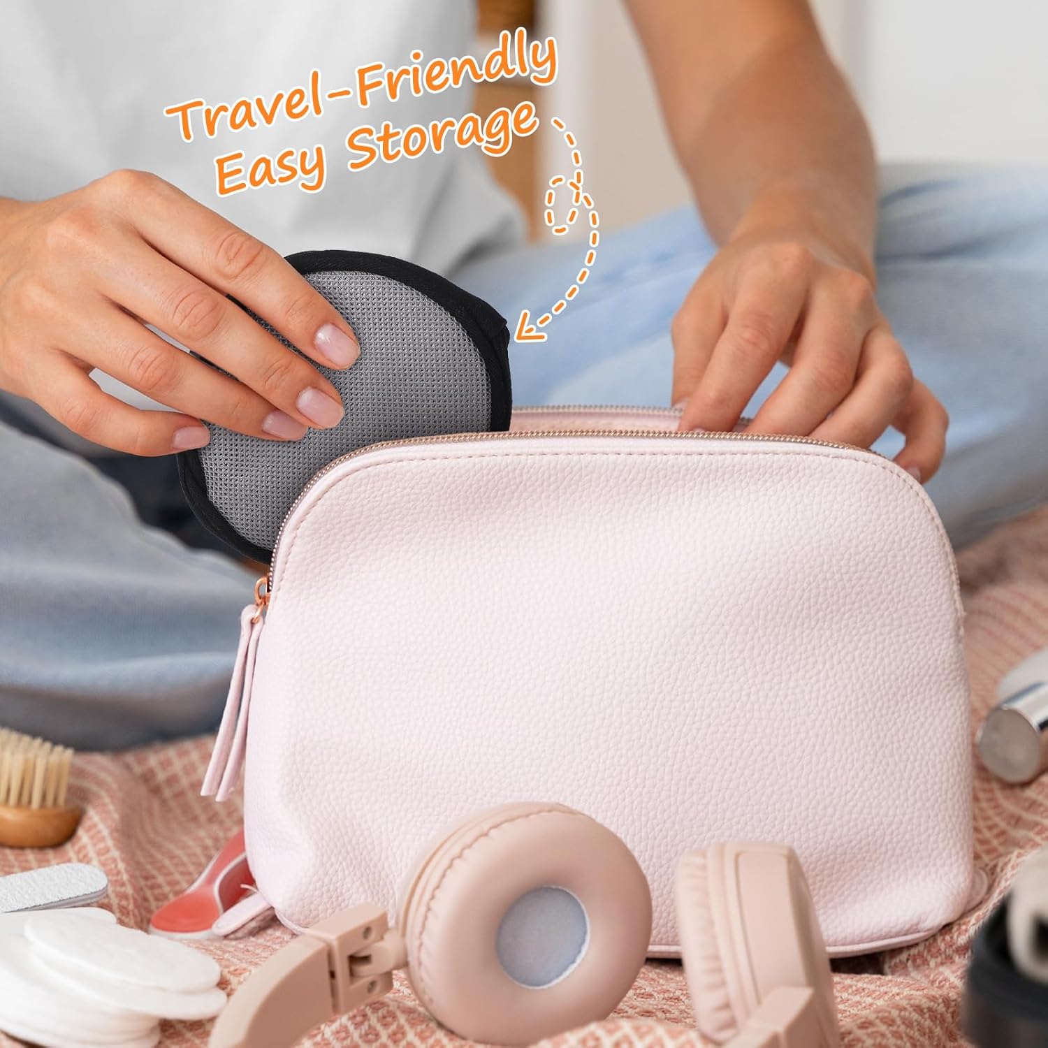 Noverlife Hair Dryer Diffuser, Universal Difuser Cap for Hair Dryer Attachment Double-Layer Nylon Hair Dryer Sock Cover for Curly Hair, Foldable Travel Diffuser Sock with Elastic Band for Hair Dryer - Image 7