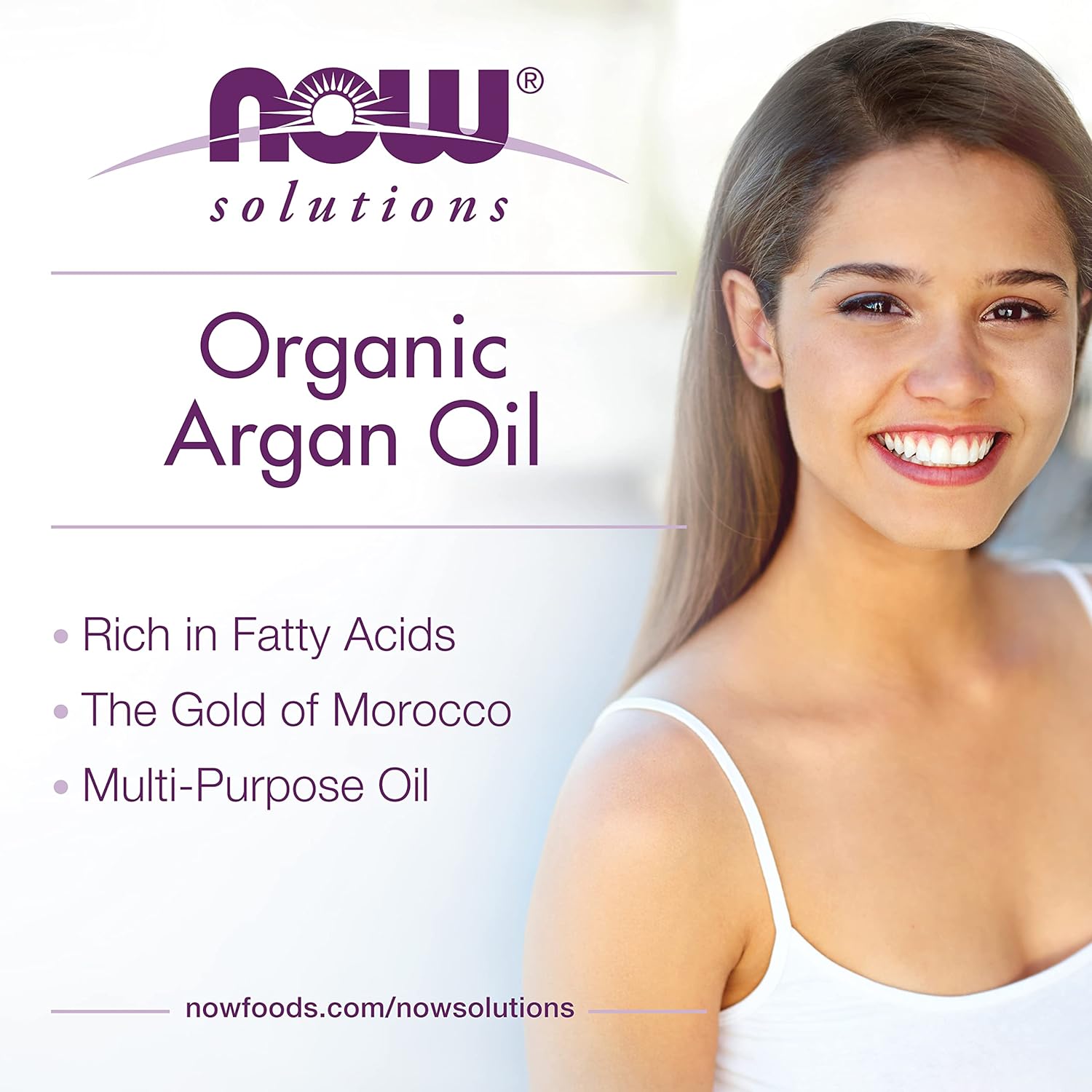 NOW Foods Solutions, Organic Argan Oil, Certified Organic and 100% Pure, "Gold of Morocco" Multi-Purpose Oil, 2-Ounce - Image 4