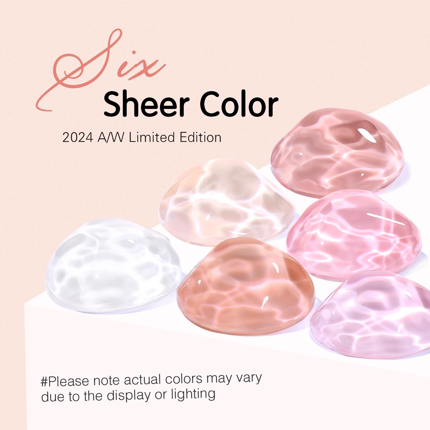 Nude Pink Gel Nail Polish Set- 6 Colors Sheer Milky White Jelly Gel Polish All Seasons Skin Tones Neutral Gel Polish Kit, Soak Off LED Gel Nail Kit Manicure DIY Home - Image 6