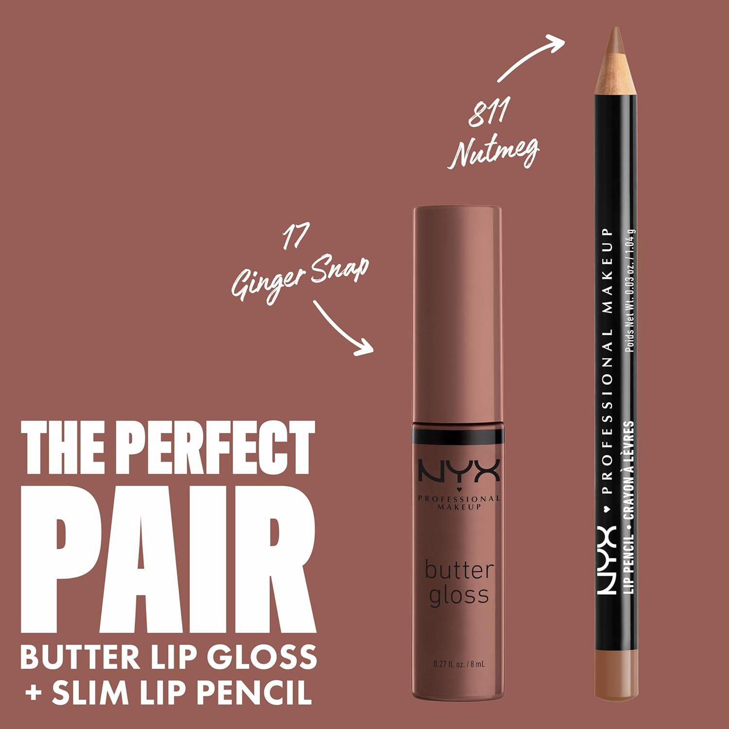 NYX PROFESSIONAL MAKEUP Butter Gloss, Non-Sticky Lip Gloss - Ginger Snap (Chocolate Brown) - Image 4