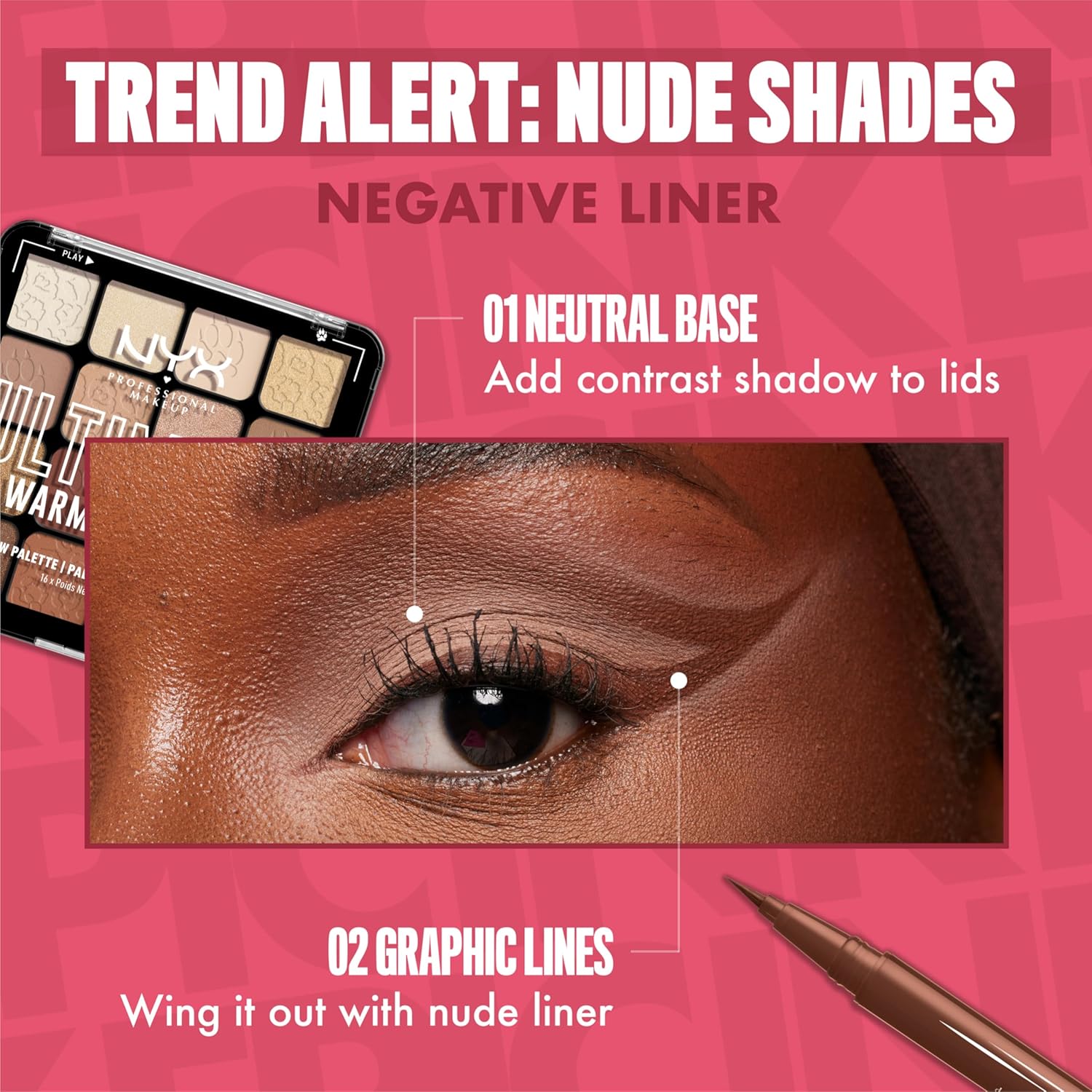 NYX PROFESSIONAL MAKEUP Epic Ink Liner, Waterproof Liquid Eyeliner with Vegan Formula - Milk Chocolate (Brown Matte) - Image 7
