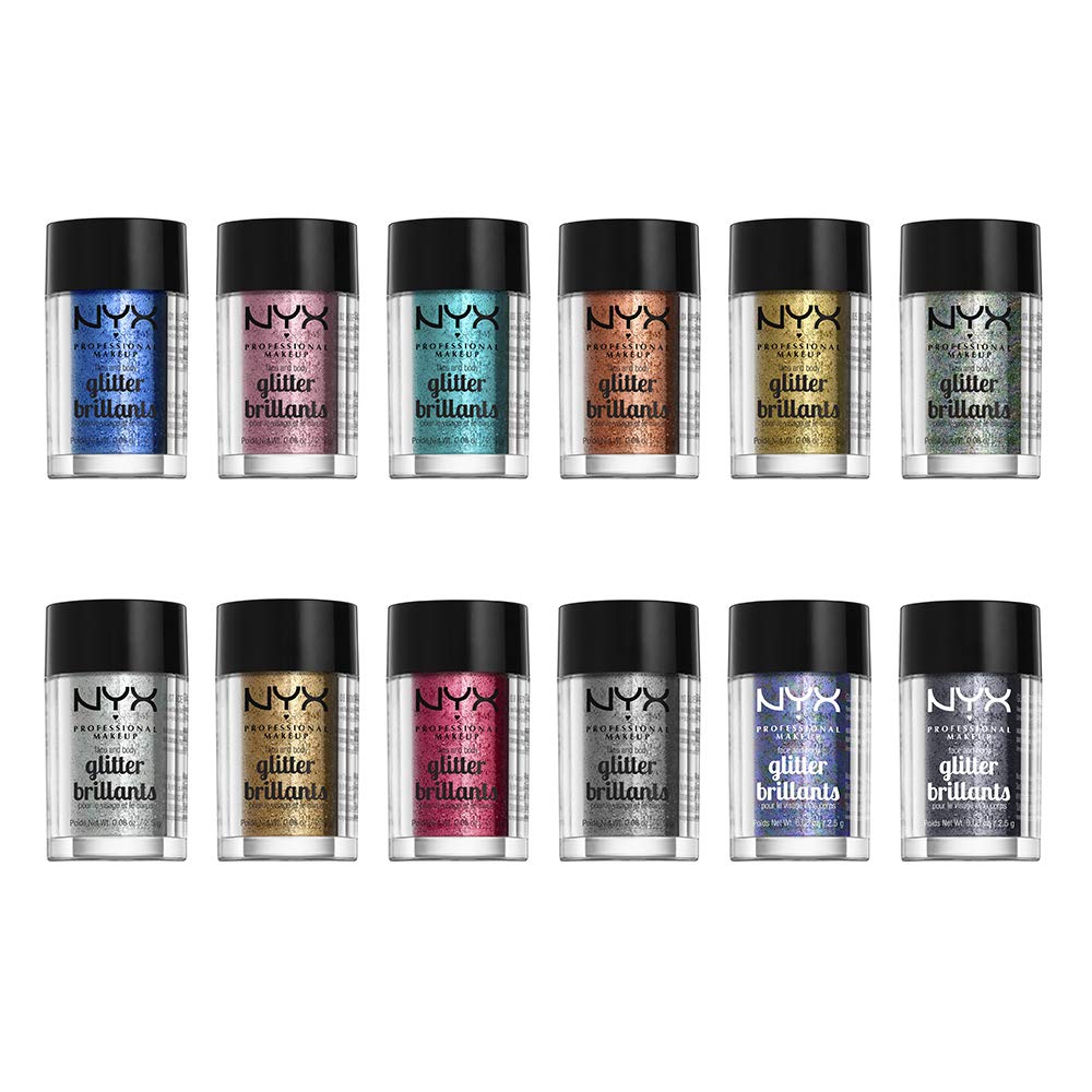 NYX PROFESSIONAL MAKEUP Face & Body Glitter, Red - Image 4