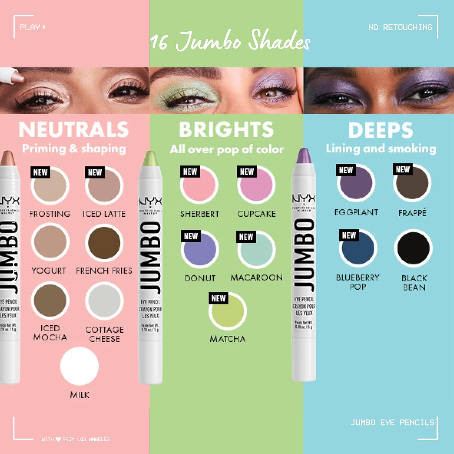 NYX PROFESSIONAL MAKEUP Jumbo Eye Pencil, Blendable Eyeshadow Stick & Eyeliner Pencil - Blueberry Pop (Blue) - Image 7