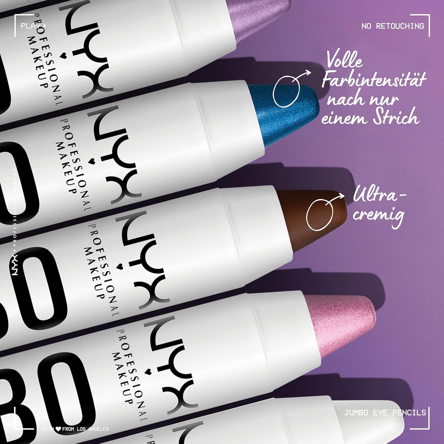 NYX PROFESSIONAL MAKEUP Jumbo Eye Pencil, Blendable Eyeshadow Stick & Eyeliner Pencil - Eggplant (Violet) - Image 5